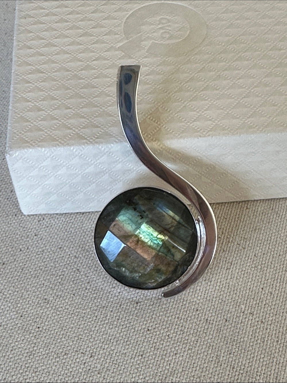 Jay King Labradorite Stone Silver Pendant